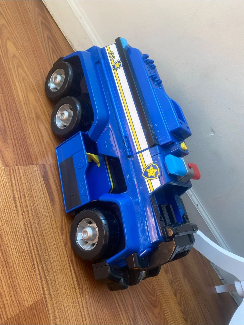 Paw Patrol Blue Police Rescue Truck Toy with Red & Blue Lightbar